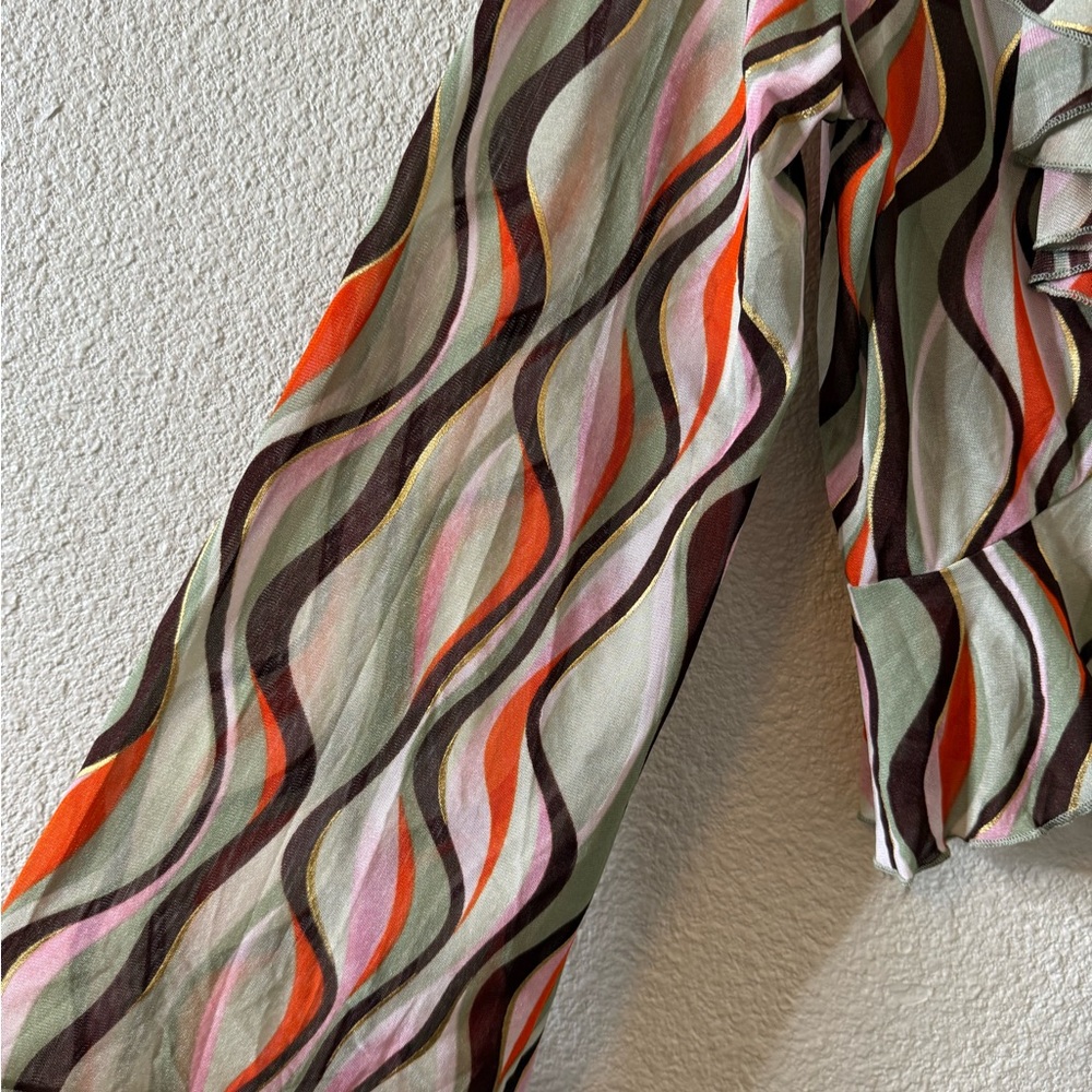 Multicolor Ruffle Blouse - Picture 2 of 3